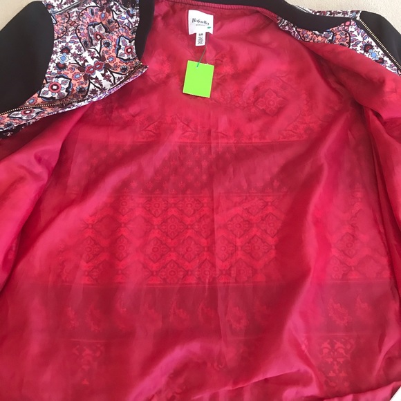 Rafaella Paisley Zip Bomber Jacket - Size L - Picture 8 of 14
